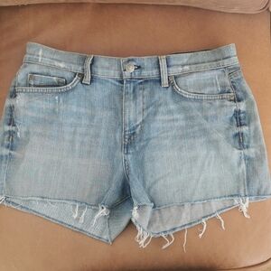 Fidelity Light Blue Distressed Denim Cutoff Shorts